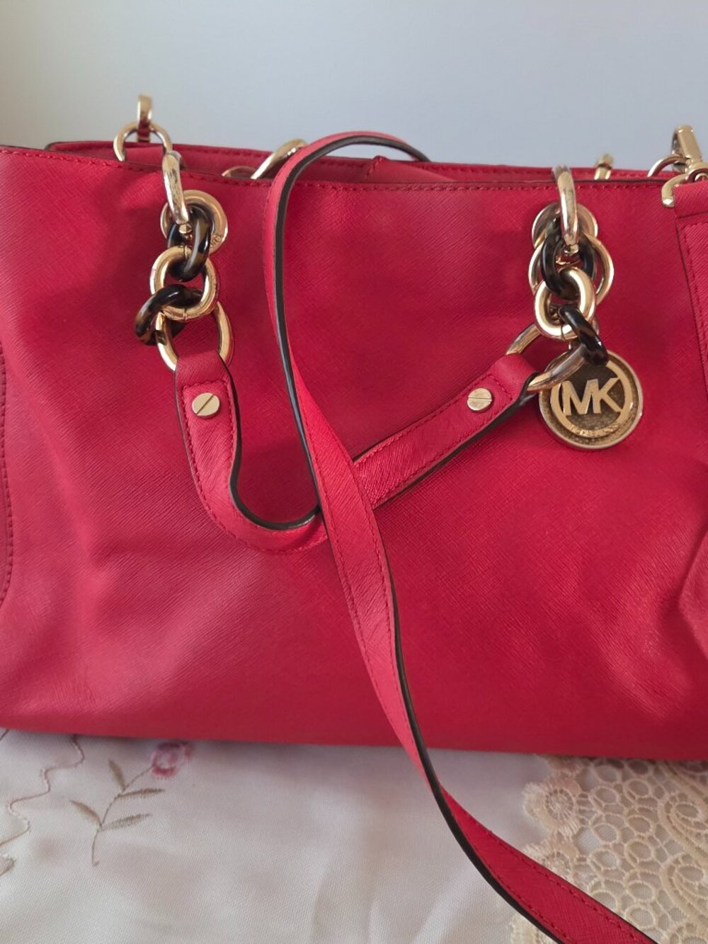 Michael Kors Cynthia Saffiano Leather Purse